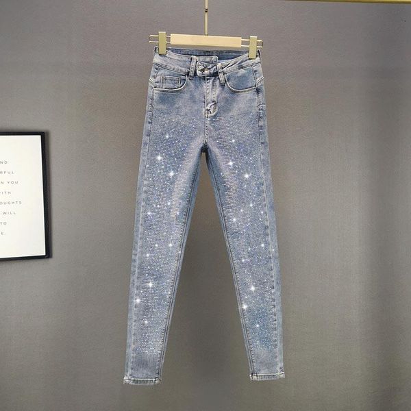 street colorful full diamond jeans for women pants 2021 spring/summer high waist skinny elastic denim students women's, Blue
street colorful full diamond jeans for women pants 2021 spring/summer high waist skinny elastic denim students women's, Blue