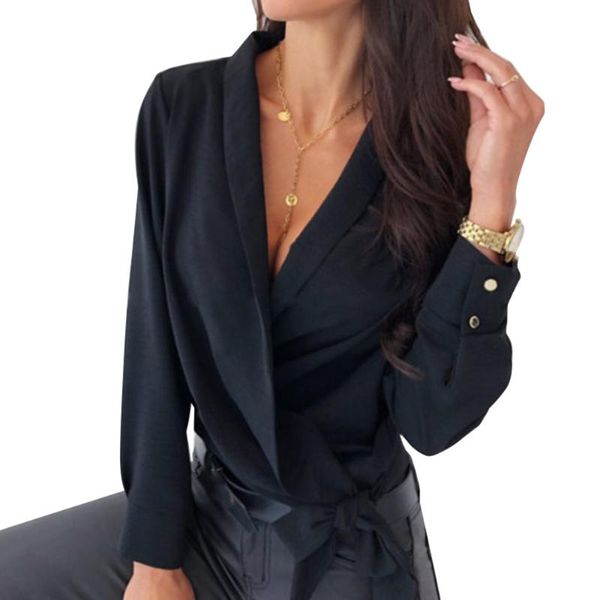 women's blouses & shirts 2021 fashion ladies women solid color long sleeve shirt v-neck spring summer blusas mujer, White
women's blouses & shirts 2021 fashion ladies women solid color long sleeve shirt v-neck spring summer blusas mujer, White