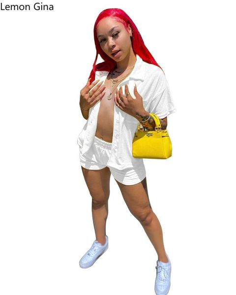women's tracksuits lemon gina summer single breasted solid color pocket pajamas with shorts two pieces, Gray
women's tracksuits lemon gina summer single breasted solid color pocket pajamas with shorts two pieces, Gray