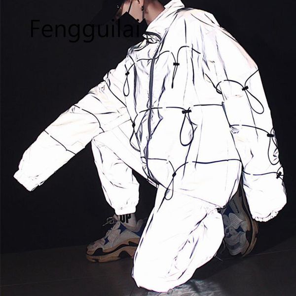 women's jackets women luminous windbreaker casual coat oversize glowing parka hip streetwear shiny overcoat loose outwear reflective ja, Black;brown
women's jackets women luminous windbreaker casual coat oversize glowing parka hip streetwear shiny overcoat loose outwear reflective ja, Black;brown