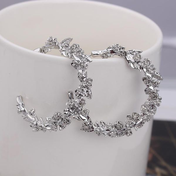 dangle & chandelier 2021 trend european and american style c-shaped earrings fashion temperament flower wild pendientes, Silver
dangle & chandelier 2021 trend european and american style c-shaped earrings fashion temperament flower wild pendientes, Silver