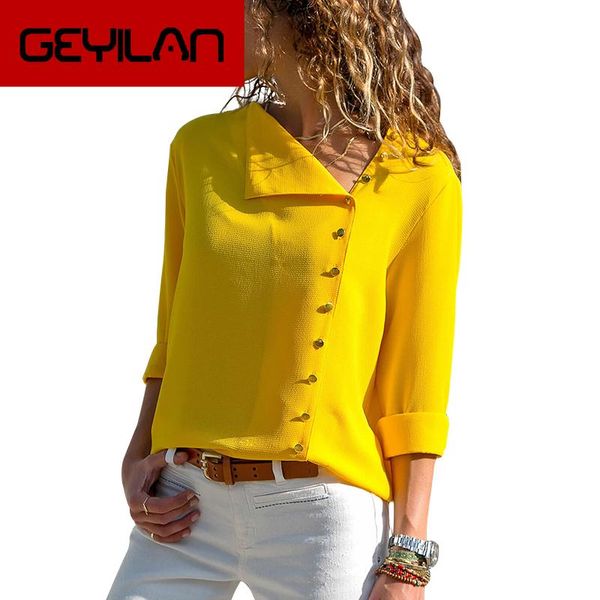 women's blouses & shirts women and 2021 fashion long sleeve skew collar chiffon blouse casual plus size elegent work wear shirt, White
women's blouses & shirts women and 2021 fashion long sleeve skew collar chiffon blouse casual plus size elegent work wear shirt, White