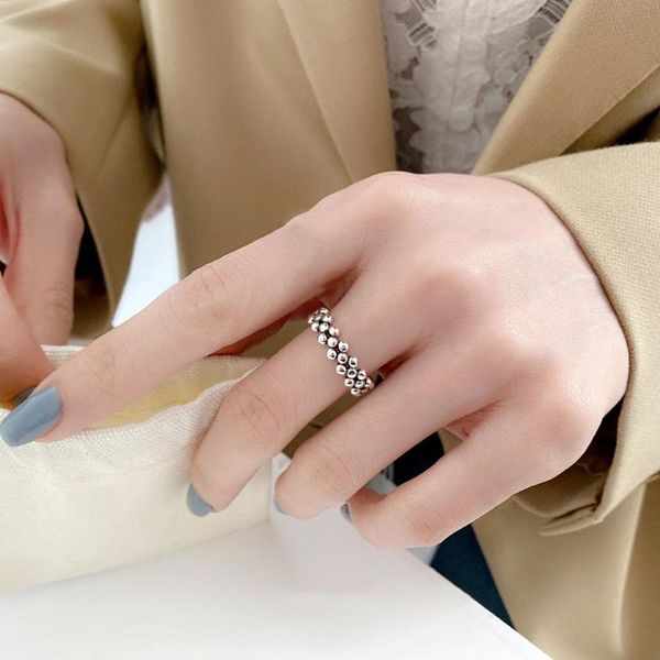 cluster rings creative glossy round bead 925 sterling silver jewelry retro exquisite geometric personality opening, Golden;silver
cluster rings creative glossy round bead 925 sterling silver jewelry retro exquisite geometric personality opening, Golden;silver