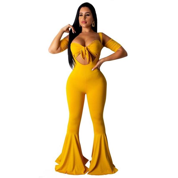 bodycon two piece set women summer clothes bow tie crop flare pants party club 2 matching outfit women's tracksuits, Gray
bodycon two piece set women summer clothes bow tie crop flare pants party club 2 matching outfit women's tracksuits, Gray