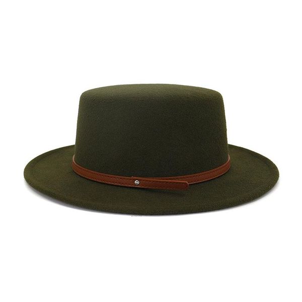 wide brim hats women's cap autumn winter for men fedoras fashion 2021 jazz hat european american bowler vintage buckle strap, Blue;gray
wide brim hats women's cap autumn winter for men fedoras fashion 2021 jazz hat european american bowler vintage buckle strap, Blue;gray