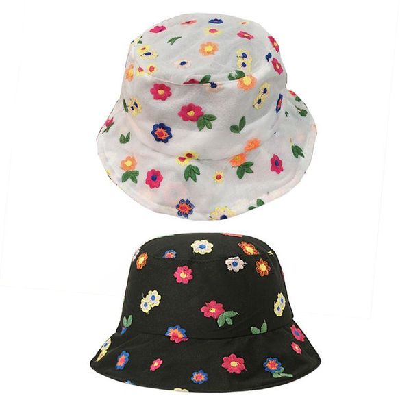 women summer thin lace bucket hat sweet colorful flower embroidery fisherman cap 35ef wide brim hats, Blue;gray
women summer thin lace bucket hat sweet colorful flower embroidery fisherman cap 35ef wide brim hats, Blue;gray
