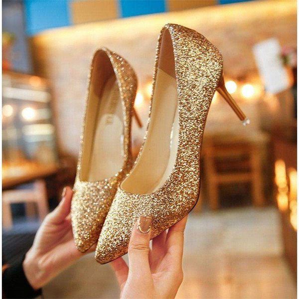 dress shoes 2021 women's silver sequined pointed high-heeled bride's fine heel fashion shallow mouth, Black
dress shoes 2021 women's silver sequined pointed high-heeled bride's fine heel fashion shallow mouth, Black