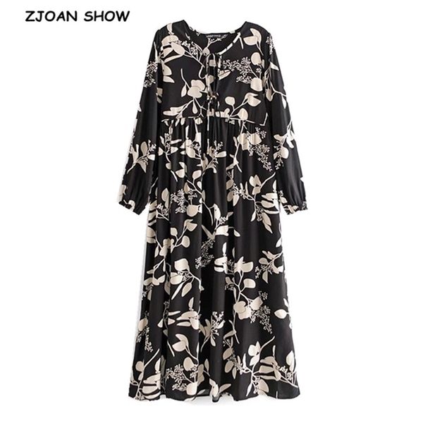 holiday bandage lacing up v collar contrast color leaves print dress ethnic woman long sleeve maxi bohemian dresses beach 210429, Black;gray
holiday bandage lacing up v collar contrast color leaves print dress ethnic woman long sleeve maxi bohemian dresses beach 210429, Black;gray