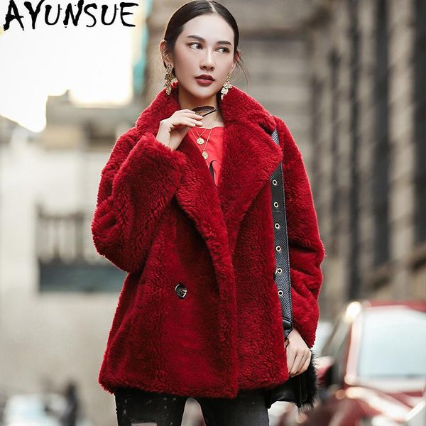 sheep shearling fur coat female 100% wool coats 2021 winter jacket women korean short outwear casaco feminino my3705 women's & faux, Black
sheep shearling fur coat female 100% wool coats 2021 winter jacket women korean short outwear casaco feminino my3705 women's & faux, Black