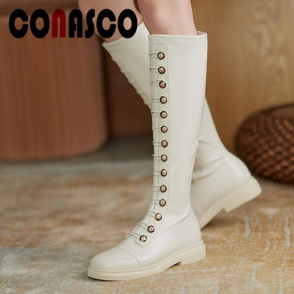 boots conasco vintage women knee high autumn winter warm genuine leather causal prom office lady shoes concise woman, Black
boots conasco vintage women knee high autumn winter warm genuine leather causal prom office lady shoes concise woman, Black