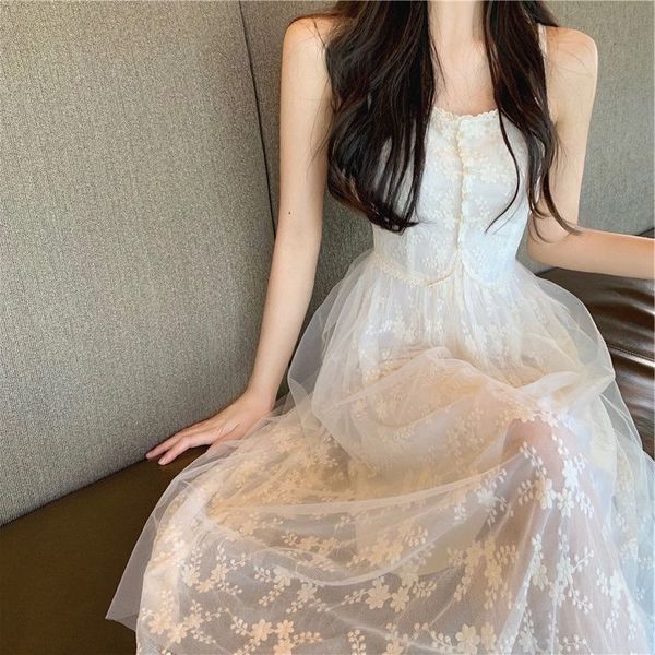casual dresses korean style sleeveless vintage midi women floral design elegant strap dress office ladies evening summer ihci, Black;gray
casual dresses korean style sleeveless vintage midi women floral design elegant strap dress office ladies evening summer ihci, Black;gray