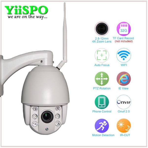yiispo wireless ptz dome ip camera outdoor 720p 1080p full hd 4x zoom cctv security video network mini wifi cameras
yiispo wireless ptz dome ip camera outdoor 720p 1080p full hd 4x zoom cctv security video network mini wifi cameras