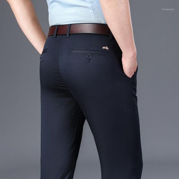 men's pants summer classic car casual loose straight elastic large thin business formal middle-aged trousers, Black
men's pants summer classic car casual loose straight elastic large thin business formal middle-aged trousers, Black