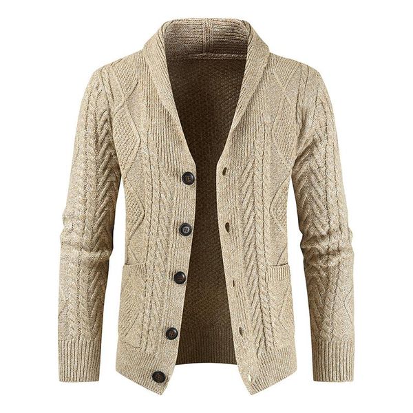 men's sweaters 2021 men cardigan autumn solid color single-breasted lapel knitted loose sweater buttons warm jacket coat, White;black
men's sweaters 2021 men cardigan autumn solid color single-breasted lapel knitted loose sweater buttons warm jacket coat, White;black