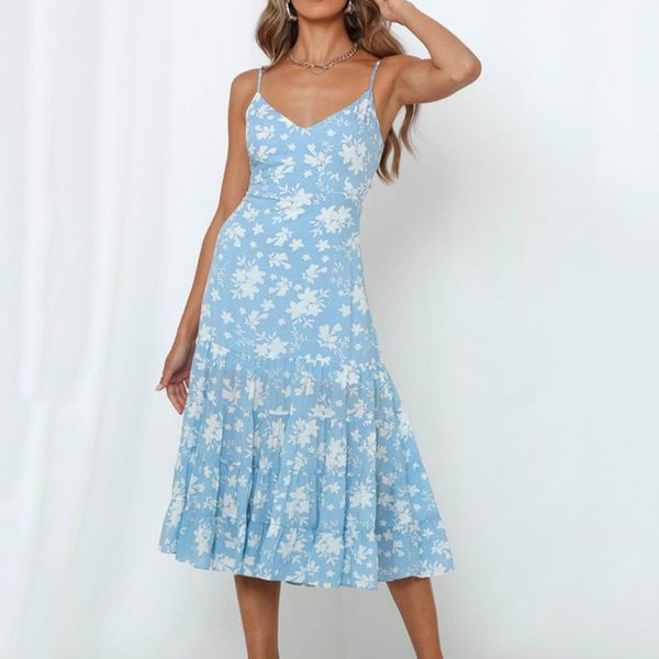 summer women boho beach dress sleeveless evening party vacation floral v neck casual loose strappy short vestidos#b dresses, Black;gray
summer women boho beach dress sleeveless evening party vacation floral v neck casual loose strappy short vestidos#b dresses, Black;gray