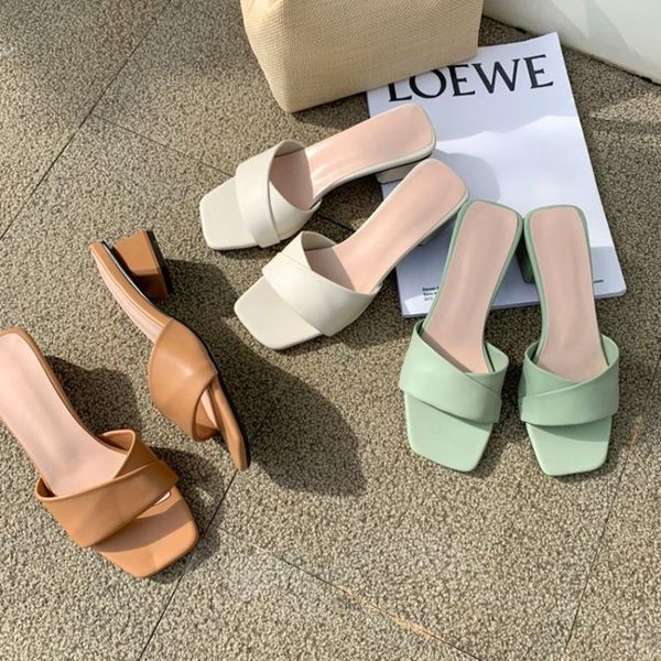 slippers half-tall heels, wide-heeled sandals, solid color, plain and daily women's slippers, summer, leor, Black
slippers half-tall heels, wide-heeled sandals, solid color, plain and daily women's slippers, summer, leor, Black