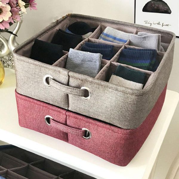 storage drawers basket cotton and linen with 9 grid household closet organizer for underwear sock sundries box drawer dividers
storage drawers basket cotton and linen with 9 grid household closet organizer for underwear sock sundries box drawer dividers
