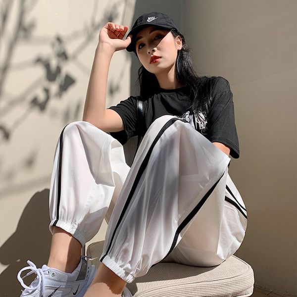 sweatpants women's summer loose-fitting gauze breathable casual nine-point harem pants soft women maternity bottoms, White
sweatpants women's summer loose-fitting gauze breathable casual nine-point harem pants soft women maternity bottoms, White