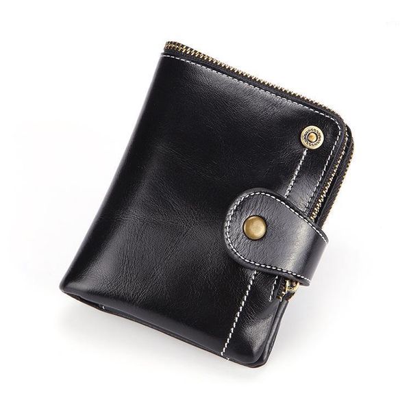men wallet genuine leather zipper design female short rfid purse with id card holder coin pockets mini wallets1, Red;black
men wallet genuine leather zipper design female short rfid purse with id card holder coin pockets mini wallets1, Red;black