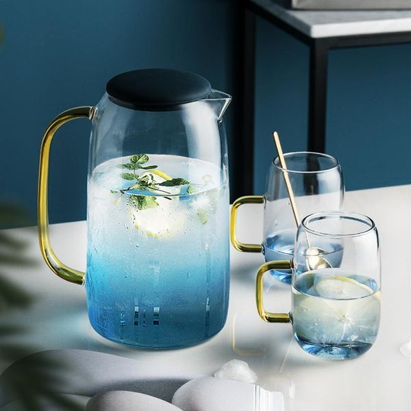 pot 2 cups cold glass water bottle 1.5l jar kettle transparent large capacity heat resistant with handle wine glasses
pot 2 cups cold glass water bottle 1.5l jar kettle transparent large capacity heat resistant with handle wine glasses