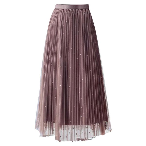 skirts korean long tulle midi womens spring autumn elastic high waist mesh tutu pleated female solid color skirt, Black
skirts korean long tulle midi womens spring autumn elastic high waist mesh tutu pleated female solid color skirt, Black