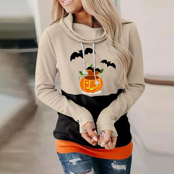 women's hoodies & sweatshirts halloween patchwork hooded sweatshirt gradient printed long sleeve turtleneck female leopard print warm p, Black
women's hoodies & sweatshirts halloween patchwork hooded sweatshirt gradient printed long sleeve turtleneck female leopard print warm p, Black