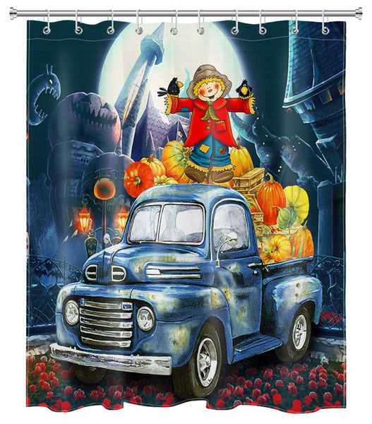 thankgiving halloween hower curtain decor, funny carecrow and pu pkin on rutic retro far truck hower curtainpolyeter fabric
thankgiving halloween hower curtain decor, funny carecrow and pu pkin on rutic retro far truck hower curtainpolyeter fabric