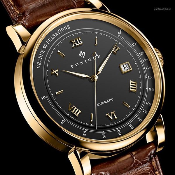 men watches sapphire glass waterproof watch japan miyota movement automatic mechanical wristwatches, Slivery;brown
men watches sapphire glass waterproof watch japan miyota movement automatic mechanical wristwatches, Slivery;brown