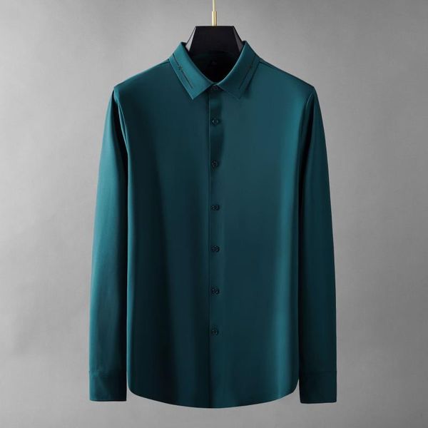 men's casual shirts 2021 green male luxury long sleeve solid color man fashion slim fit business mens dress 3xl, White;black
men's casual shirts 2021 green male luxury long sleeve solid color man fashion slim fit business mens dress 3xl, White;black