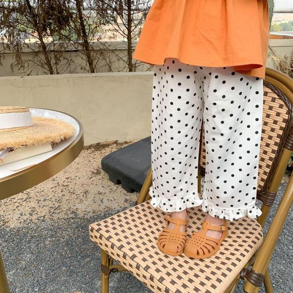 spring korean style baby girls polka dots pants cotton loose kids straight trousers, Blue
spring korean style baby girls polka dots pants cotton loose kids straight trousers, Blue