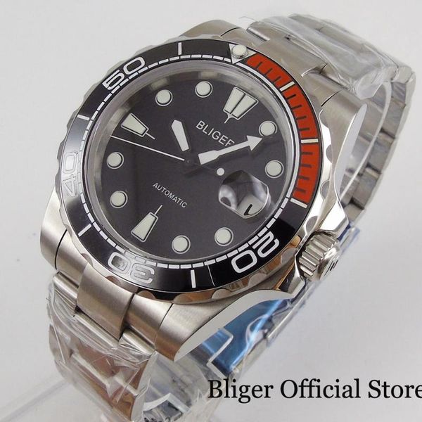 wristwatches 40mm self winding men watch sapphire glass rotation bezel miyota movement steel band date window, Slivery;brown
wristwatches 40mm self winding men watch sapphire glass rotation bezel miyota movement steel band date window, Slivery;brown