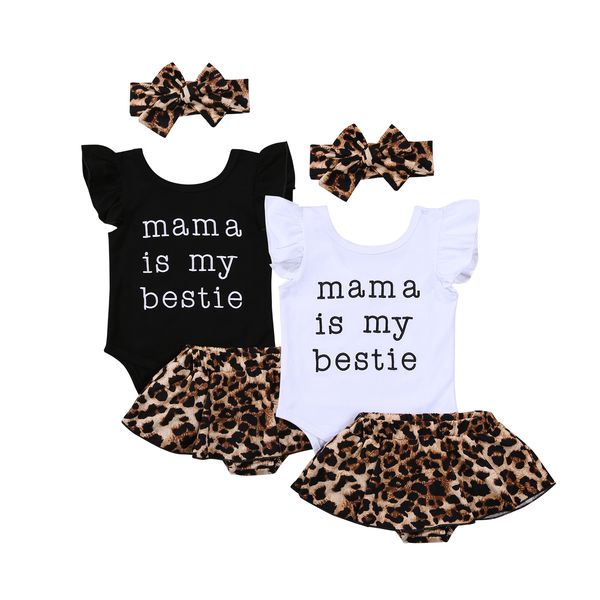 baby girls boys clothes sets 3pcs letter printed fly sleeves romper leopard shorts headband, White
baby girls boys clothes sets 3pcs letter printed fly sleeves romper leopard shorts headband, White