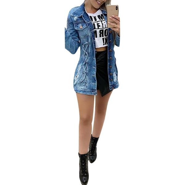 women's jackets denim jacket long sleeve button loose casual solid turn-down collar jean slim fashionable coats female outwear feminine, Black;brown
women's jackets denim jacket long sleeve button loose casual solid turn-down collar jean slim fashionable coats female outwear feminine, Black;brown