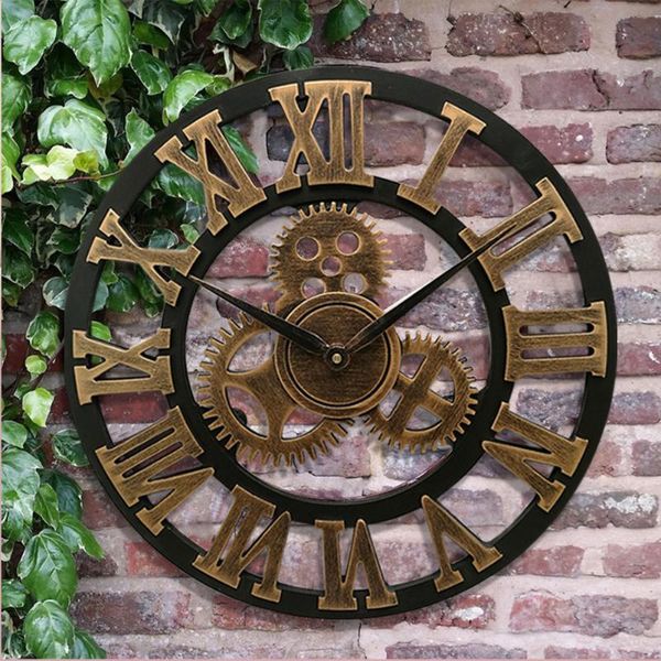 wall clocks 1pc 34cm industrial gear clock decorative style without battery (golden)
wall clocks 1pc 34cm industrial gear clock decorative style without battery (golden)
