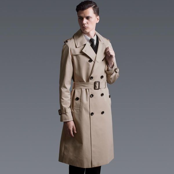 men's trench coats s~6xl 2021 clothing plus size in the spring and autumn green knee long coat double breasted singer costumes, Tan;black
men's trench coats s~6xl 2021 clothing plus size in the spring and autumn green knee long coat double breasted singer costumes, Tan;black