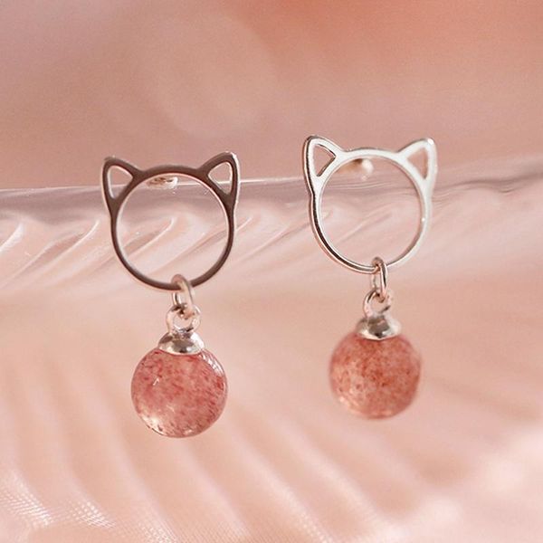 dangle & chandelier fashion cute cat drop earrings jewelry hanging strawberry crystal stone women's statement wedding dainty fun gifts, Silver
dangle & chandelier fashion cute cat drop earrings jewelry hanging strawberry crystal stone women's statement wedding dainty fun gifts, Silver