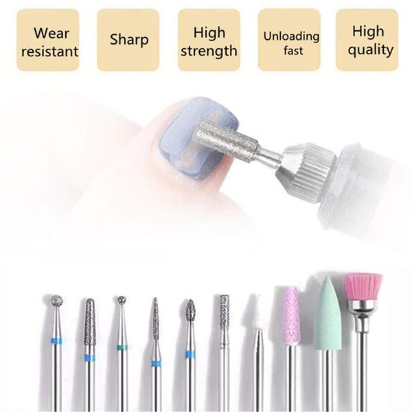 nail drill & accessories 10pcs bits set professional cuticle cleaner dust brush rotary file burrs for salon manicure pedicure tools
nail drill & accessories 10pcs bits set professional cuticle cleaner dust brush rotary file burrs for salon manicure pedicure tools