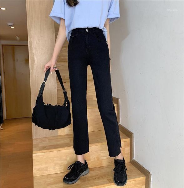 summer thin section cigarette trousers 2021 small tall waist slim straight-leg jeans women women's, Blue
summer thin section cigarette trousers 2021 small tall waist slim straight-leg jeans women women's, Blue