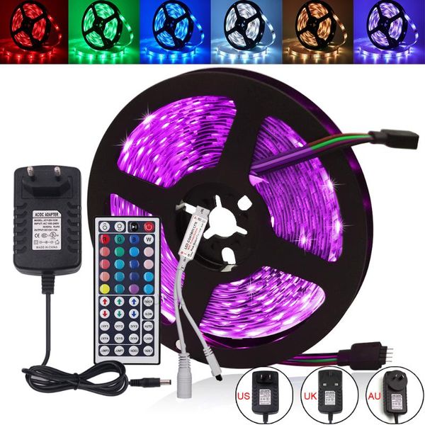 strips 12v 5m 2835 rgb led strip light 300leds 44key remote contronl 60led/m waterproof tape string with dc power adapter
strips 12v 5m 2835 rgb led strip light 300leds 44key remote contronl 60led/m waterproof tape string with dc power adapter