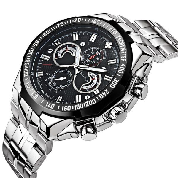 wristwatches 2021 men waterproof stainless steel band watch military black dial quartz watches man business wristwatch, Slivery;brown
wristwatches 2021 men waterproof stainless steel band watch military black dial quartz watches man business wristwatch, Slivery;brown