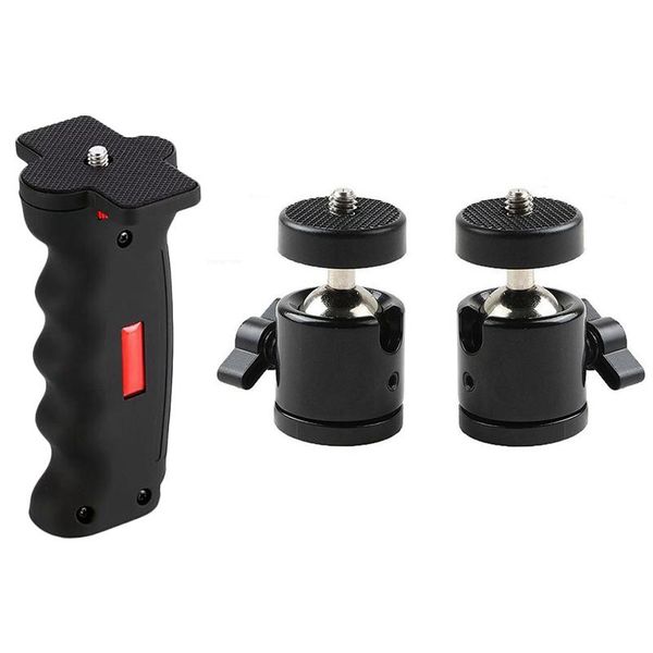 1/4 inch tripod ball head bracket holder mount ballhead & 1x handheld stand monopod hand grip stabilizer lighting studio accessories
1/4 inch tripod ball head bracket holder mount ballhead & 1x handheld stand monopod hand grip stabilizer lighting studio accessories