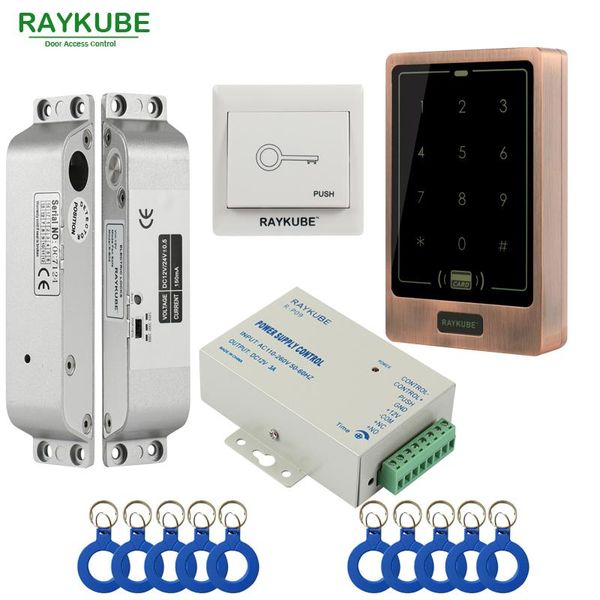 raykube frid access control kit electric mortise lock + touch metal rfid reader door security for single or double door
raykube frid access control kit electric mortise lock + touch metal rfid reader door security for single or double door