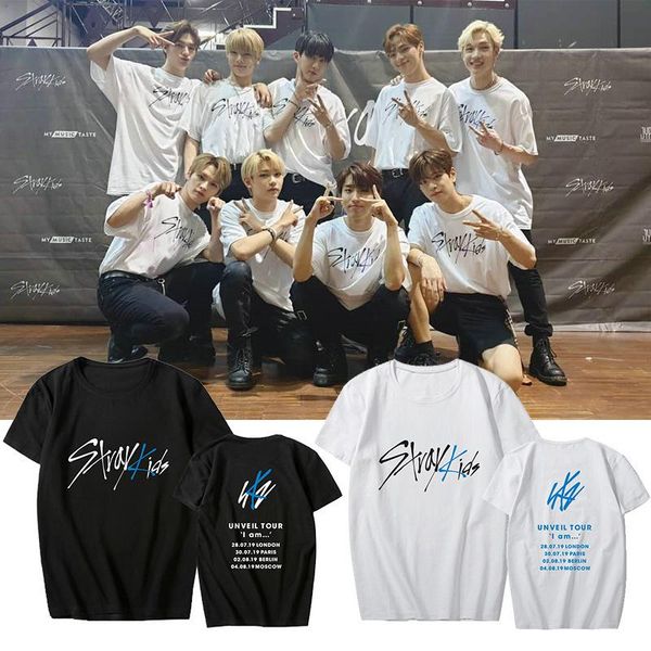 women's t-shirt kawaii tees kpop stray kids unveil tour t shirt women style tee femme vogue merchandise fashion boy/girl, White
women's t-shirt kawaii tees kpop stray kids unveil tour t shirt women style tee femme vogue merchandise fashion boy/girl, White