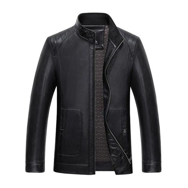 men's fur & faux genuine leather jacket men design stand collar male casual motorcycle mens fashion jackets, Black
men's fur & faux genuine leather jacket men design stand collar male casual motorcycle mens fashion jackets, Black