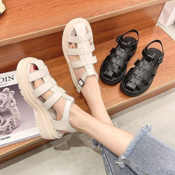 sandals brand fashion women hollow out summer flat heel female casual sewing increase platform ladies sandalias, Black
sandals brand fashion women hollow out summer flat heel female casual sewing increase platform ladies sandalias, Black
