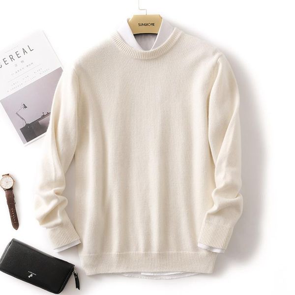 men's sweaters winter double-strand thickened pure cashmere shirt round neck sweater loose youth base knitting woolen fashion, White;black
men's sweaters winter double-strand thickened pure cashmere shirt round neck sweater loose youth base knitting woolen fashion, White;black