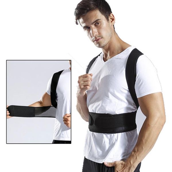 brace support belt back adjustable posture corrector clavicle spine shoulder lumbar correction sports, Black;blue
brace support belt back adjustable posture corrector clavicle spine shoulder lumbar correction sports, Black;blue