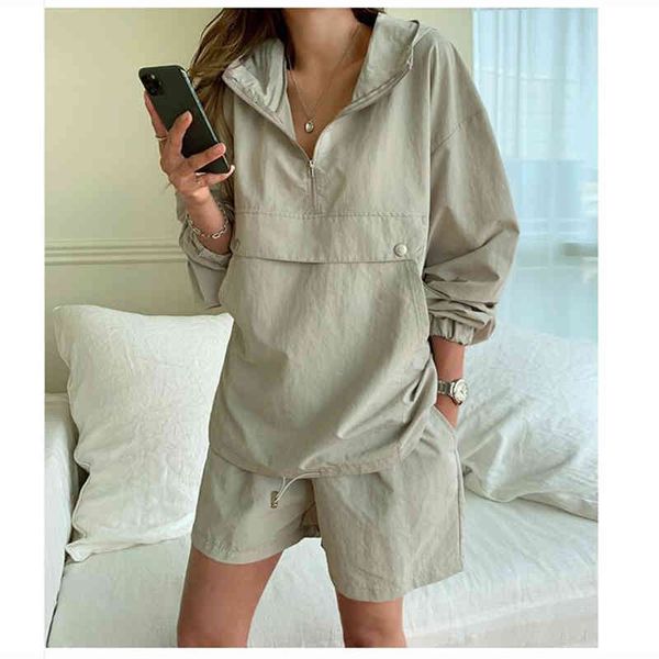 tracksuits spring summer tracksuit women's suit 2 pieces set hooded long sleeve hoodies and shorts female sets casual suits bi1v sbg9, Gray
tracksuits spring summer tracksuit women's suit 2 pieces set hooded long sleeve hoodies and shorts female sets casual suits bi1v sbg9, Gray