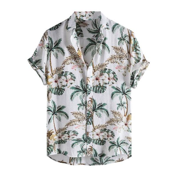men's casual shirts hawaiian white shirt summer printed pockets short sleeve blouse beach button-down men clothing camisas, White;black
men's casual shirts hawaiian white shirt summer printed pockets short sleeve blouse beach button-down men clothing camisas, White;black