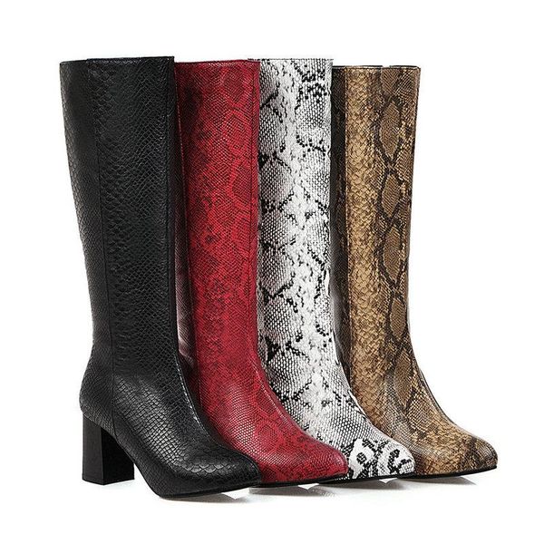 boots autumn winter zipper lady fashion snakeskin pattern pointed high heel long non-slip comfortable women shoes, Black
boots autumn winter zipper lady fashion snakeskin pattern pointed high heel long non-slip comfortable women shoes, Black